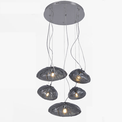 WOMO Cascading Blown Glass Pendant Chandelier-WM2101b