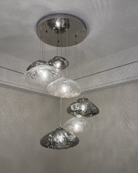 WOMO Pendant Light Chandelier Colorful Glass Stairwell-WM2101b