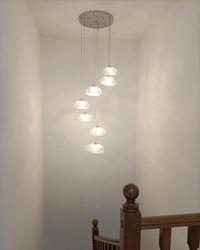 WOMO Pendant Light Chandelier Colorful Glass Stairwell-WM2101b