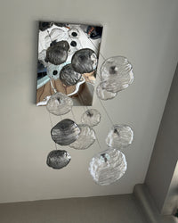 WOMO Pendant Light Chandelier Colorful Glass Stairwell-WM2101b