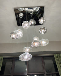 WOMO Pendant Light Chandelier Colorful Glass Stairwell-WM2101b