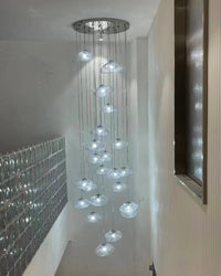 WOMO Pendant Light Chandelier Colorful Glass Stairwell-WM2101b