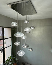 WOMO Pendant Light Chandelier Colorful Glass Stairwell-WM2101b