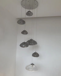 WOMO Pendant Light Chandelier Colorful Glass Stairwell-WM2101b