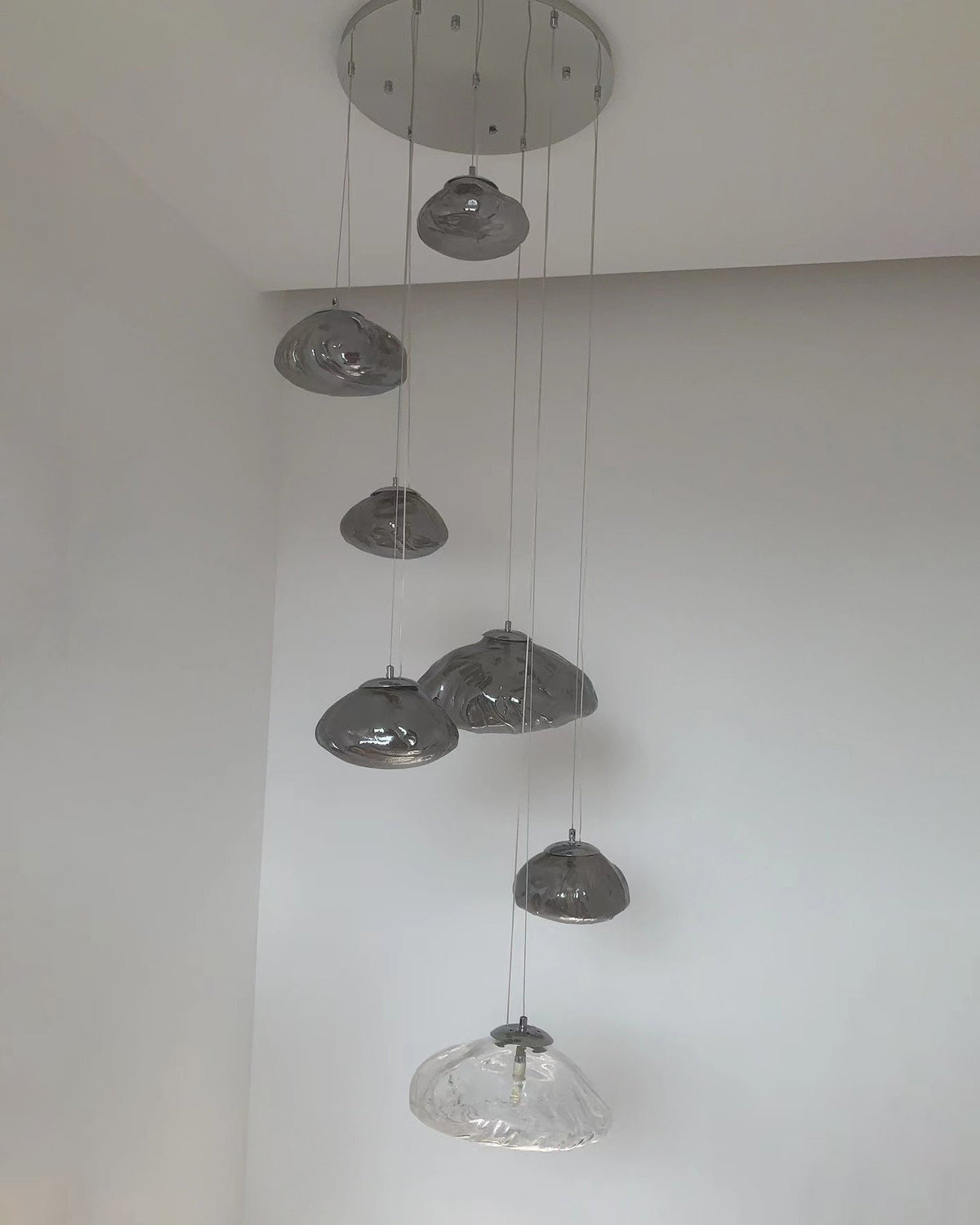 WOMO Pendant Light Chandelier Colorful Glass Stairwell-WM2101b