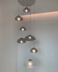 WOMO Pendant Light Chandelier Colorful Glass Stairwell-WM2101b