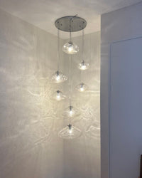 WOMO Pendant Light Chandelier Colorful Glass Stairwell-WM2101b