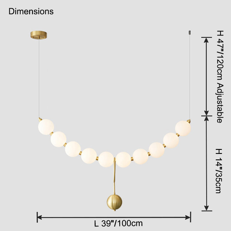 Lustre WOMO Perles pour salle à manger - WM2102b