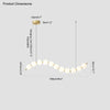 WOMO Designer Perlen Kronleuchter für Esstisch Modern-WM2102d thumbnail