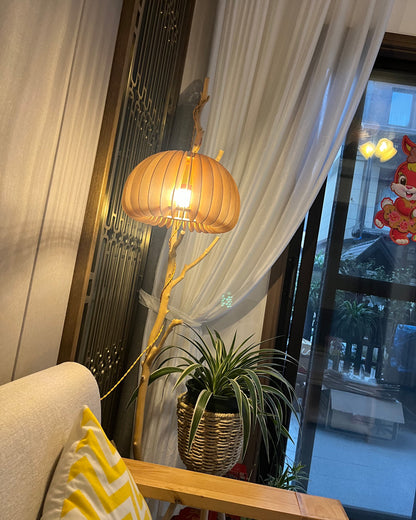 WOMO Pumpkin Wood Pendant Light-WM2105