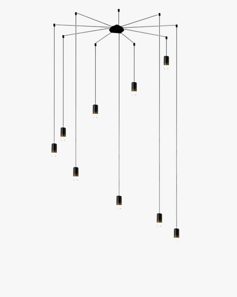 WOMO Spider Off Center Chandelier-WM2107