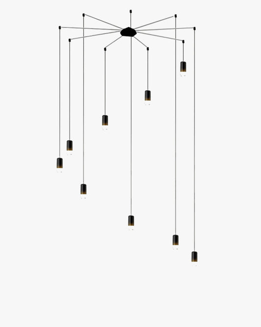 WOMO Spider Off Center Chandelier-WM2107