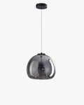 WOMO Pendelleuchte aus geblasenem Rauchglas/Bernsteinglas-WM2108