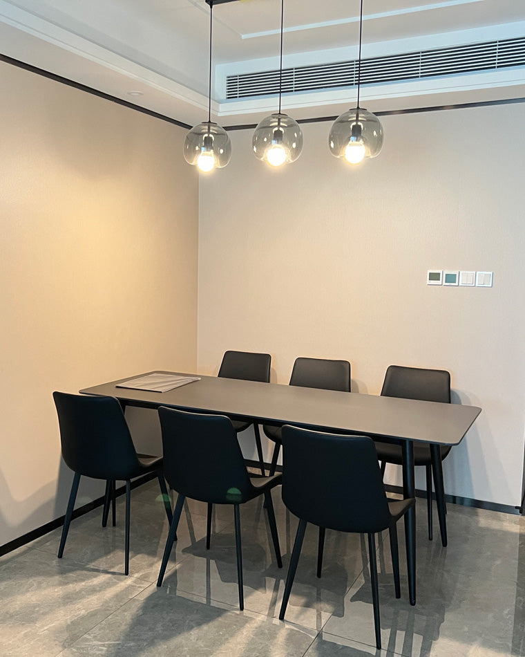 WOMO Pendelleuchte aus geblasenem Rauchglas/Bernsteinglas-WM2108