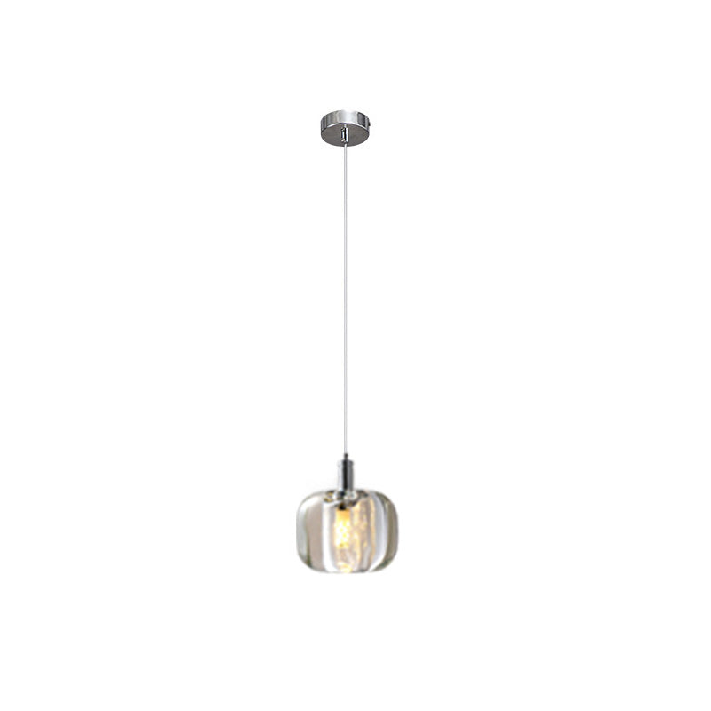 WOMO Chandelier with Multiple Colored Glass Pendant Lights - WM2111