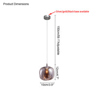 WOMO Kronleuchter mit mehreren Pendelleuchten aus farbigem Glas - WM2111