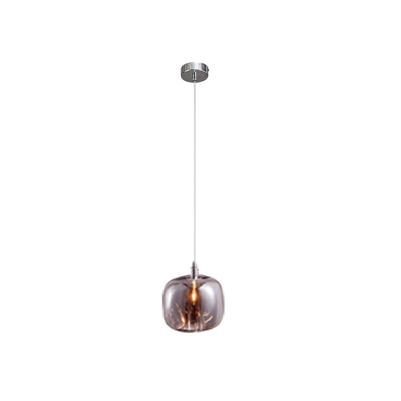 WOMO Chandelier with Multiple Colored Glass Pendant Lights - WM2111