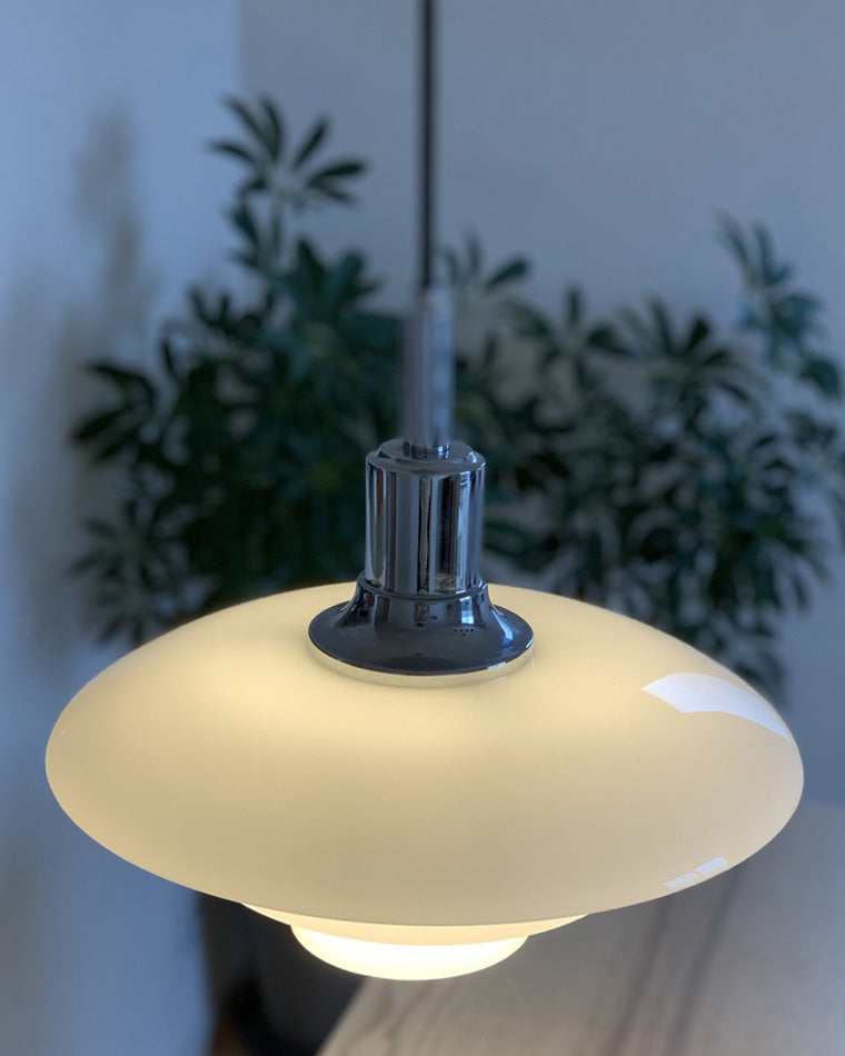 WOMO Dänische Milchglas Pendelleuchte-WM2116
