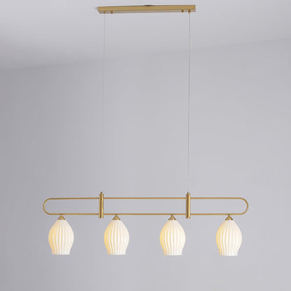WOMO Ceramic Bud Linear Chandelier-WM2121b