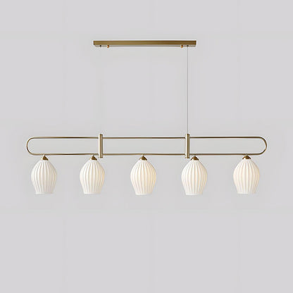 WOMO Ceramic Bud Linear Chandelier-WM2121b