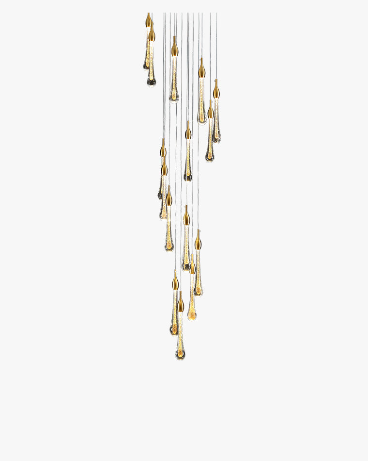 WOMO Lustre en cristal goutte de pluie WM2124