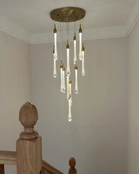 WOMO Lustre en cristal goutte de pluie WM2124