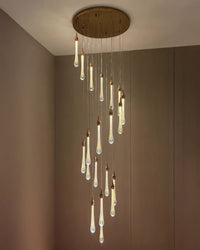 WOMO Lustre en cristal goutte de pluie WM2124