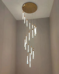 WOMO Lustre en cristal goutte de pluie WM2124