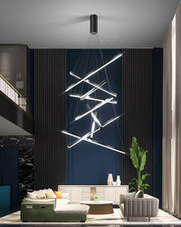 WOMO LED lustre barre métallique cage d'escalier-WM2125