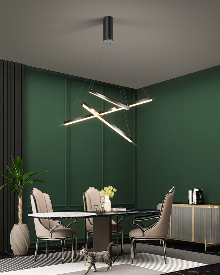 WOMO LED Kronleuchter Balken Metall Treppenhaus-WM2125