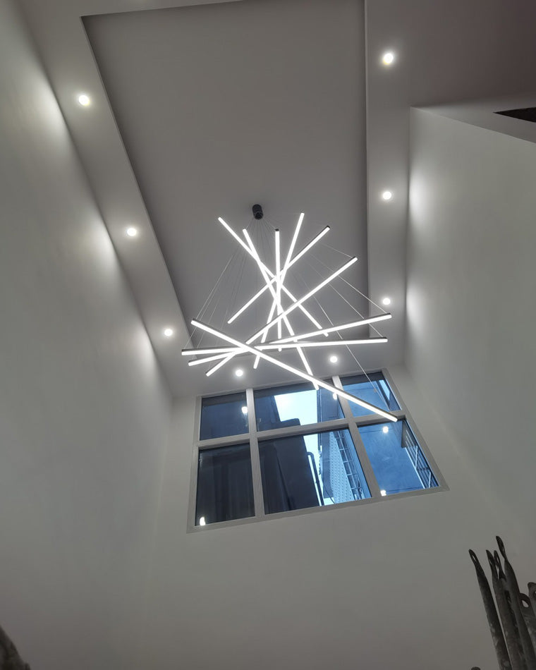 WOMO LED Kronleuchter Balken Metall Treppenhaus-WM2125