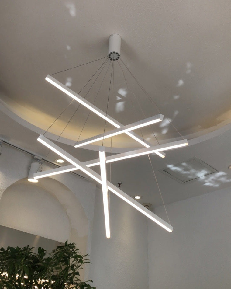 WOMO LED Kronleuchter Balken Metall Treppenhaus-WM2125