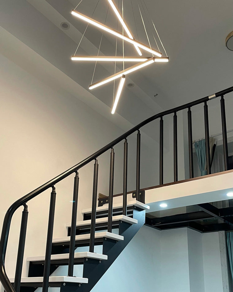WOMO LED Kronleuchter Balken Metall Treppenhaus-WM2125