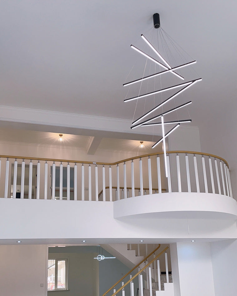 WOMO LED Kronleuchter Balken Metall Treppenhaus-WM2125