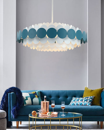 WOMO Scandi Scalloped Round Chandelier-WM2140