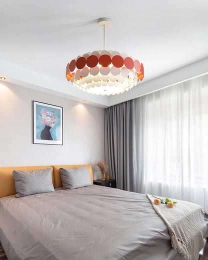 WOMO Scandi Scalloped Round Chandelier-WM2140