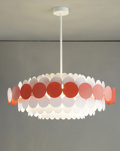 WOMO Scandi Scalloped Round Chandelier-WM2140