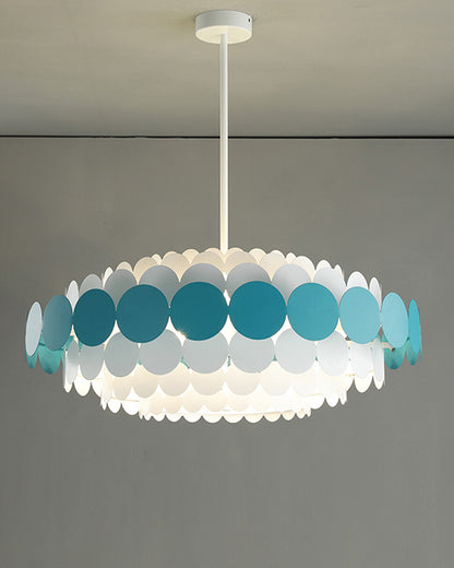 WOMO Scandi Scalloped Round Chandelier-WM2140