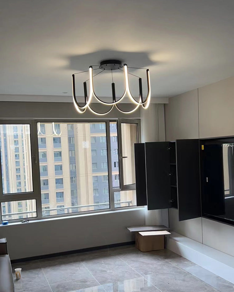 WOMO Minimal U-shaped Round chandelier-WM2143