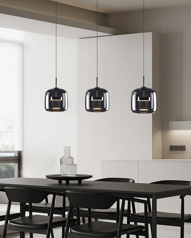 WOMO LED Pendelleuchte Rund Glas Küche Modern-WM2145