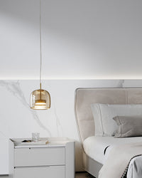 WOMO LED Pendant Light Round Glass Kitchen Modern-WM2145