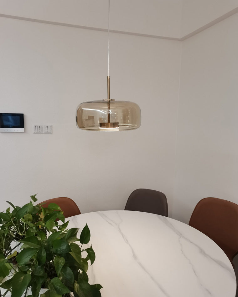 WOMO LED Pendelleuchte Rund Glas Küche Modern-WM2145