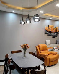 WOMO LED Pendant Light Round Glass Kitchen Modern-WM2145