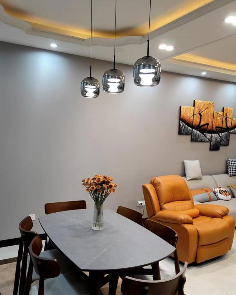 WOMO LED Pendant Light Round Glass Kitchen Modern-WM2145