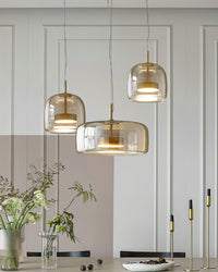 WOMO LED Pendant Light Round Glass Kitchen Modern-WM2145