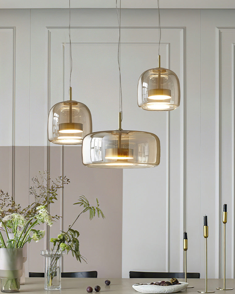 WOMO LED Pendant Light Round Glass Kitchen Modern-WM2145