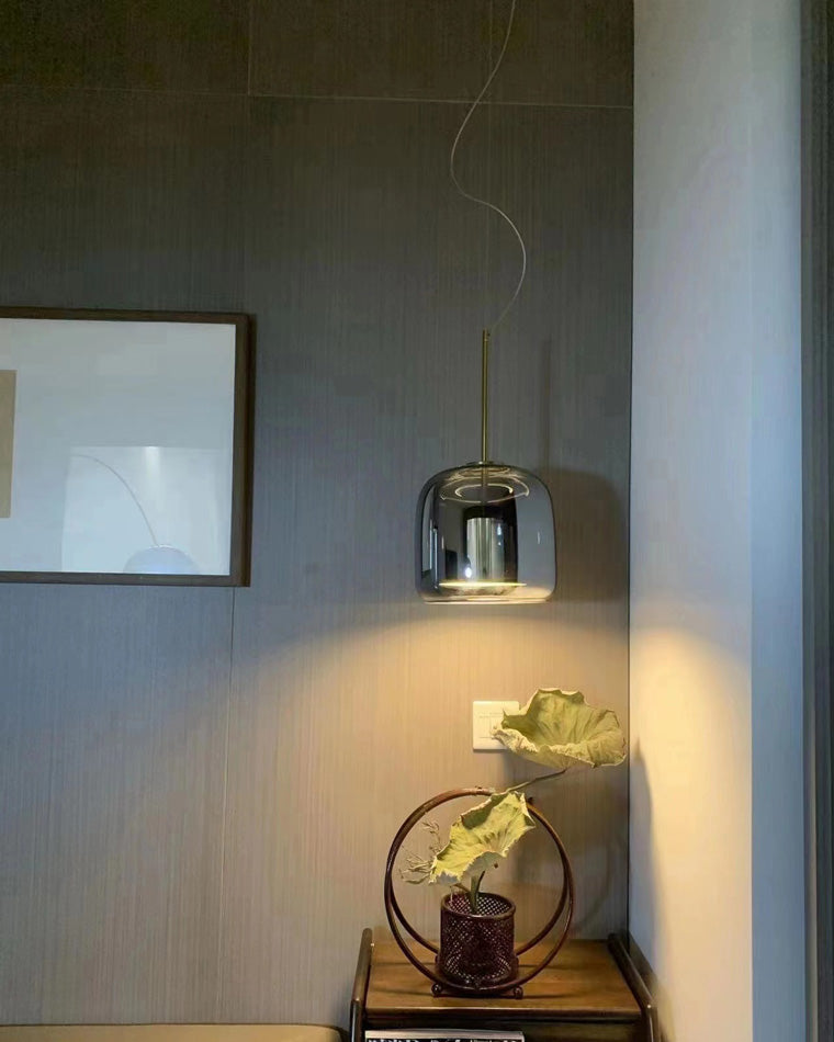 WOMO LED Pendelleuchte Rund Glas Küche Modern-WM2145