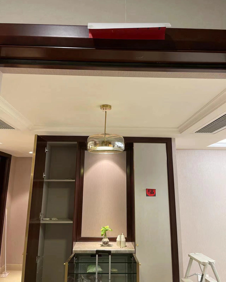 WOMO LED Pendelleuchte Rund Glas Küche Modern-WM2145