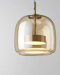 WOMO LED Pendant Light Round Glass Kitchen Modern-WM2145