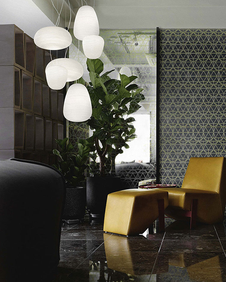 WOMO Laternen-Pendelleuchte aus mundgeblasenem Glas - WM2151